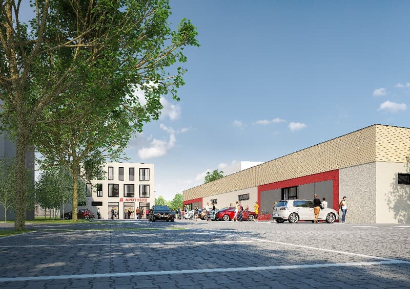 Eerstesteenlegging voor nieuwe winkel en medisch centrum in het „Gurkenland”