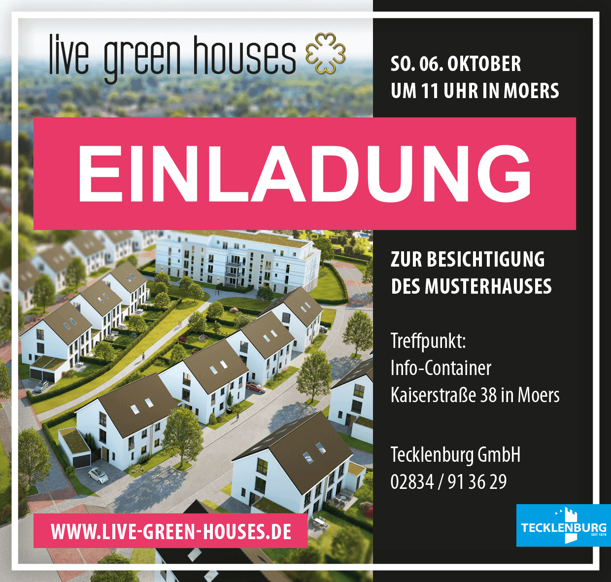 Bezichtiging van een modelwoning in Moers