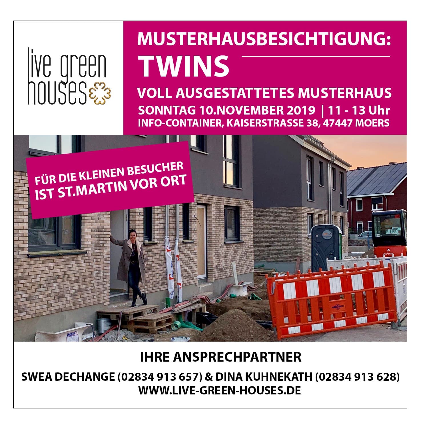Bezichtiging van de modelwoning in Moers