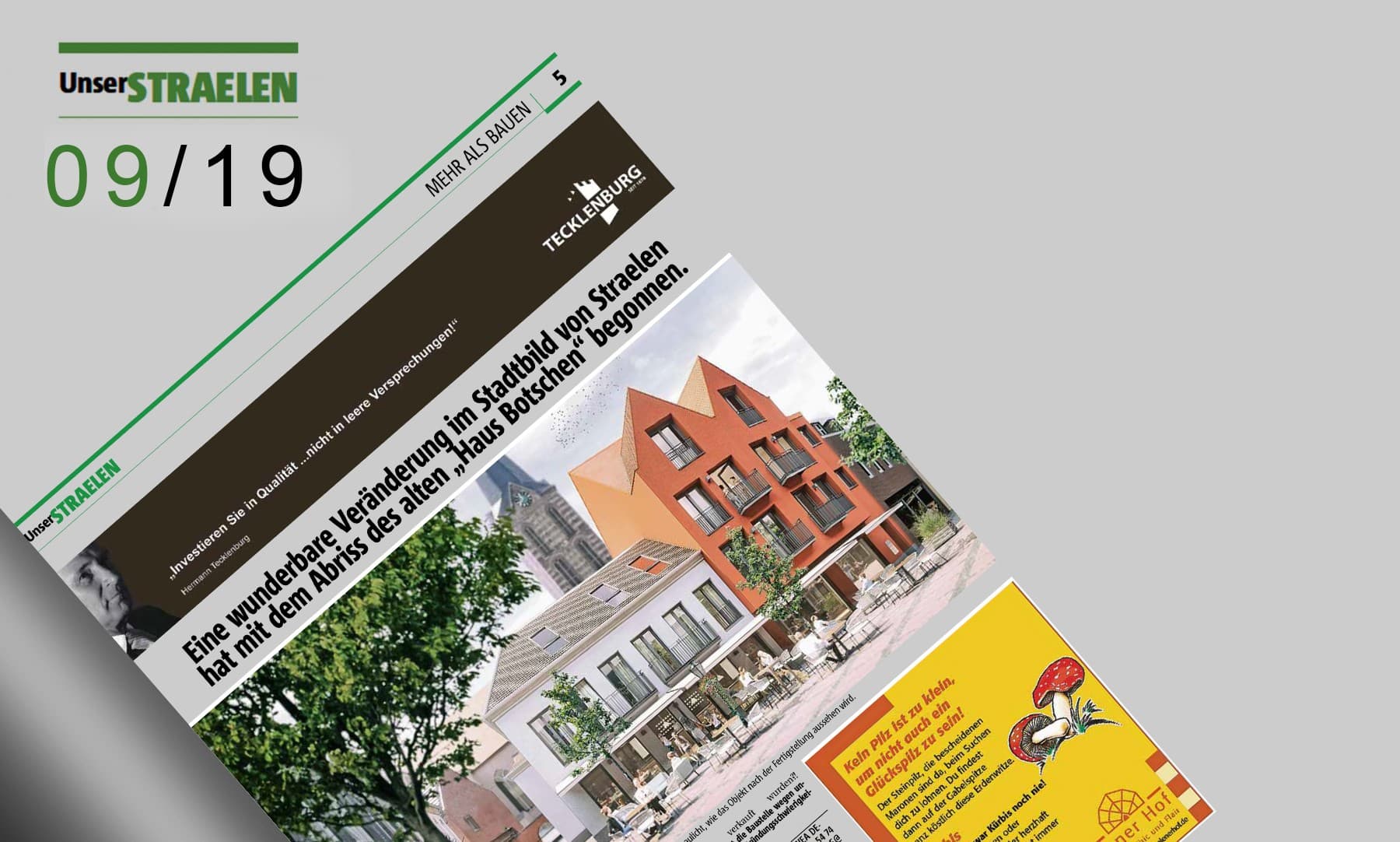 Eine wunderbare Veränderung im Stadtbild von Straelen