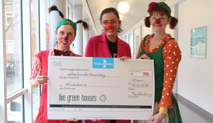 Donatie voor de kliniekclowns in het Bethanien