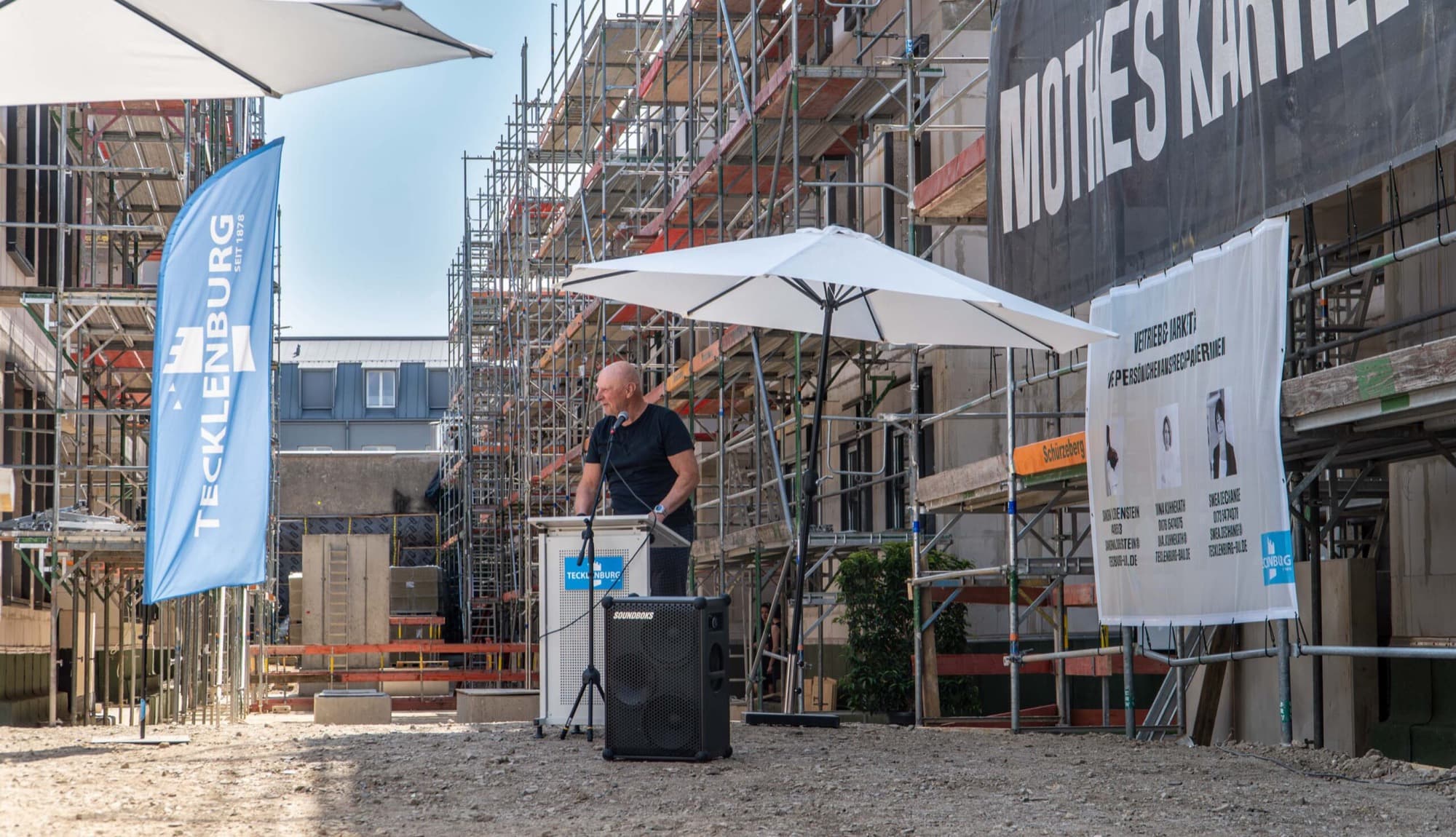 Topping-out ceremony at the construction project in Düsseldorf