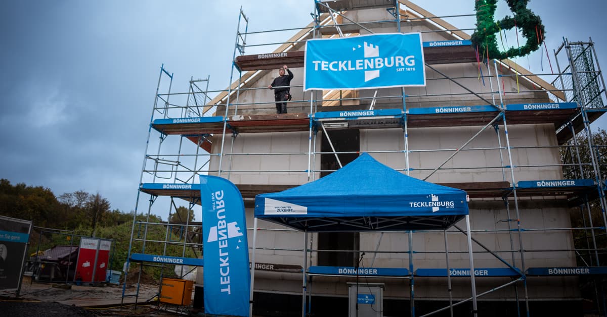 Het bereiken van het hoogste punt bij Marien Gärten