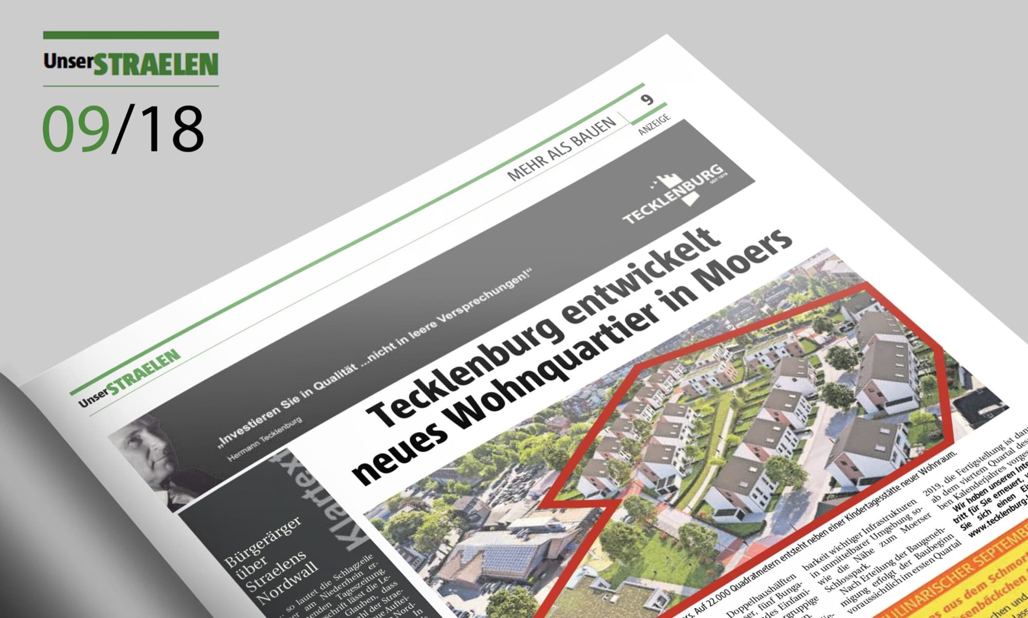 Tecklenburg Develops New Residential Quarter in Moers