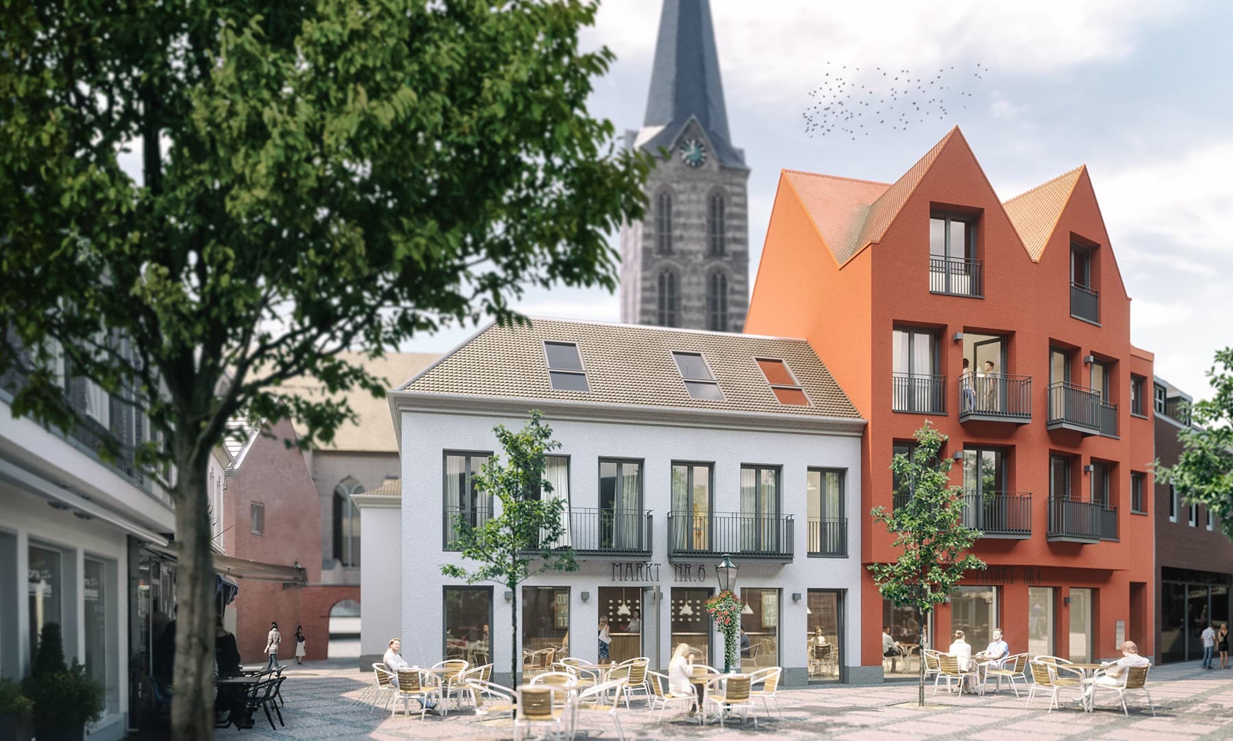Neue Wohnungen und eine neue Eisdiele am Straelener Markt