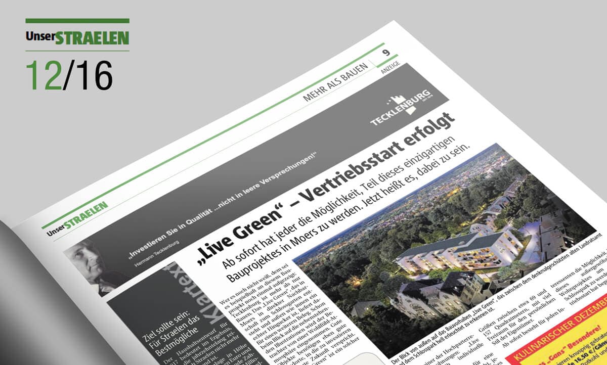 "Live Green" – Sales Launch Under Way