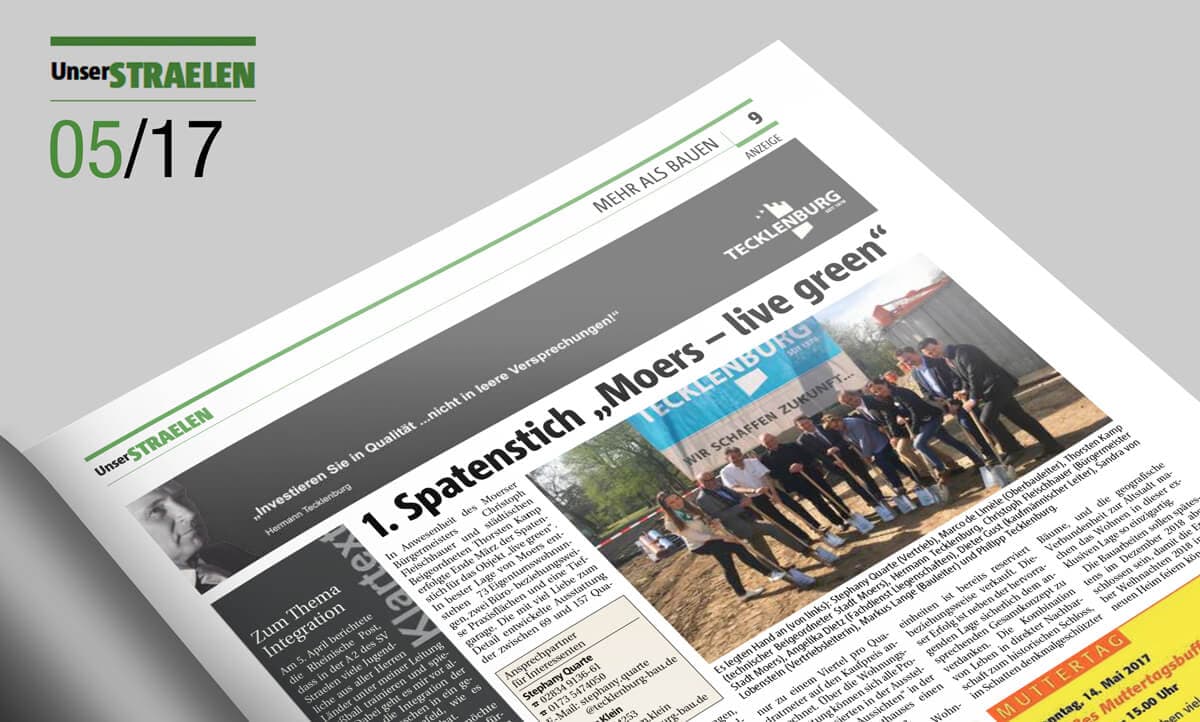 1e eerste spadesteek „Moers – live green“