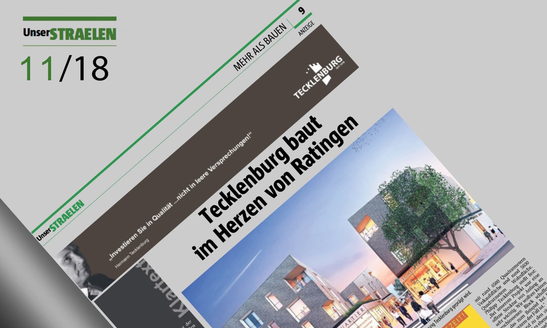 Tecklenburg baut im Herzen von Ratingen